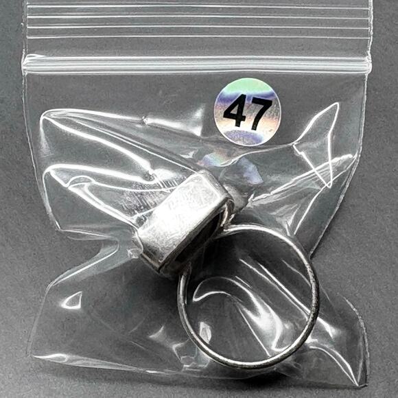 Sterling Silver Aquamarine and Amethyst Ring Aquamarine Ring Amethyst Ring 7.5 - Picture 6 of 6